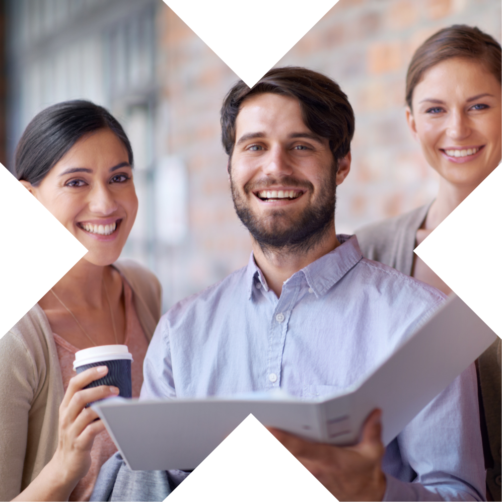 portfolio-teamwork-portrait-happy-people-office-planning-partnership-conversation-man-smile-women-meeting-business-collaboration-speaking-file-reading-folder